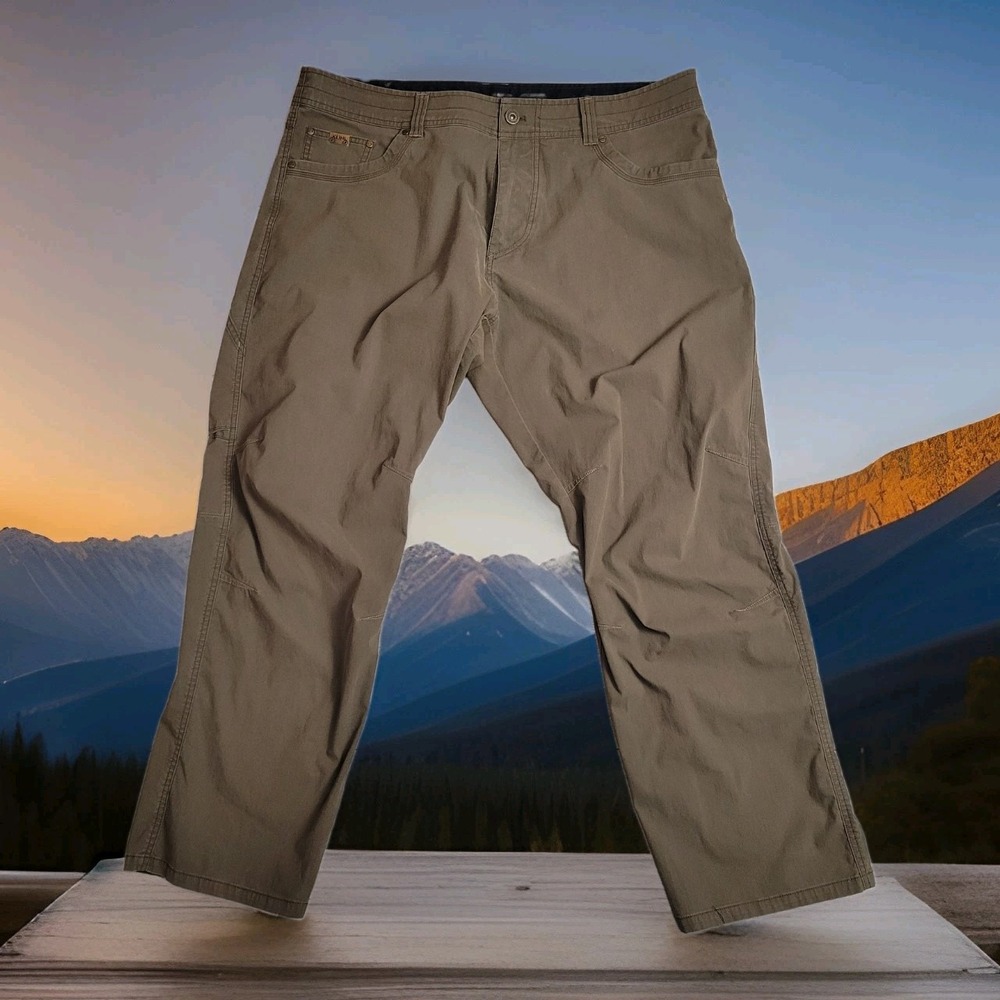 🌲 KÜHL Revolvr Pants Mens 40x30 Khaki ÜBERKÜHL Utility Stretch Hiking Gorpcore